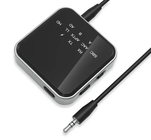 New 2 in 1 HiFi Blue-tooth 5.2 HD Transmitter Receiver Wireless 3.5mm AUX Optical LL Adapter for Car TV Stereo System