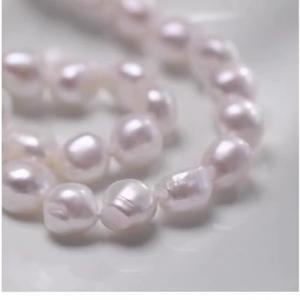 สร้อยคอมุกบาร็อคทรงคลาสสิก XL42-2 เม็ดใหญ่ น้ำจืด แสงเงาธรรมชาติ แท้ พร้อมสายคล้องคอ S - Product Image 3