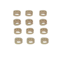 Lot de 12 boucles en plastique en forme de 9 pour bonnets de perruque, outils réglables pour extensions capillaires, pour usage commercial dans la fabrication d'accessoires de bonnets de perruque