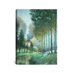 Famosi artisti di Claude Monet paesaggio flusso strees case impressionismo riproduzione della pittura a olio