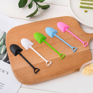 Cuchara <span class=keywords><strong>de</strong></span> plástico desechable colorida para pastel, pala para helado, pala para hornear postres, <span class=keywords><strong>cucharas</strong></span> para repostería - Product Image 2
