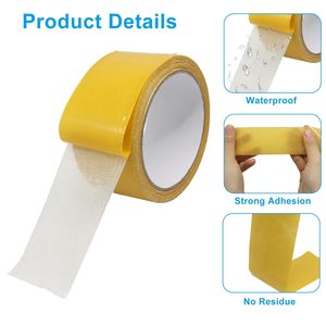 Heavy Duty Cloth Carpet <b>Tape</b>, Fabric Based Double Sided Adhesive for Commercial Installation, Trade Shows and Gym Mat Securing - Product Image 3