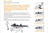 Lit de décompression de la colonne vertébrale réglable professionnel personnalisé en usine Table de traction cervicale Table de chute chiropratique électrique