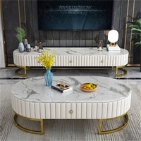 Moderne nordique salon table basse simple en acier inoxydable table basse