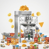 Volledig Automatische Notenverpakkingsmachine Multifunctionele Verticale Verpakkingsmachine voor Bananen, Aardappelchips, Snoep, Huisdierenvoer, Weegschaal en Verpakkingsmachine