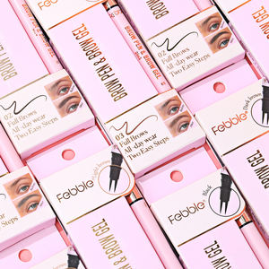 2025 Popular OEM/ODM personalizado al por mayor multifuncional sin manchas impermeable sudor ceja cepillo ceja lápiz - Product Image 3