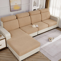 Housse de canapé en tissu extensible moderne quatre saisons pour canapés sectionnels 1 à 4 places, lavable, textile de maison