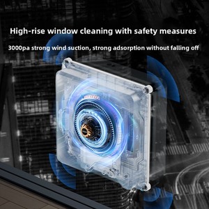 <span class=keywords><strong>Robot</strong></span> inteligente para limpieza de ventanas rectangulares, sistema de pulverización de agua dual, planificación automática de rutas para superficies de vidrio del hogar - Product Image 5