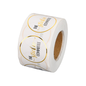 Etiquette ronde en feuille d'or imprimée avec logo de marque personnalisé étiquettes étanches autocollants en papier adhésif pour emballage - Product Image 3