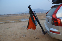 Hamac portable pour deux personnes en nylon, vente chaude 2024, camping en plein air et montage sur attelage de voiture tout-terrain
