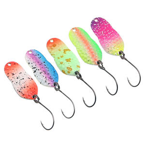 Cucchiaini da <span class=keywords><strong>Pesca</strong></span> 2,5g 27mm Esca Colorata a Cucchiaino per <span class=keywords><strong>Trota</strong></span> in Metallo Ottone e Rame per <span class=keywords><strong>Pesca</strong></span> a Torrente per <span class=keywords><strong>Trota</strong></span>, Persico e Cavedano - Product Image 1