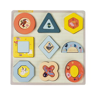 Thème éducatif préscolaire Montessori 3D bloc mathématiques fruit animal outil puzzle pour les enfants - Product Image 4