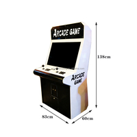 Machine d'Arcade de Combat pour 2 Joueurs, 32 Pouces, en Gros, Meuble en Bois, Garantie 1 An, pour Poussoir de Pièces, Loisirs pour Enfants, Version Anglaise