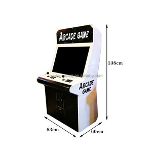 סיטונאי 32 אינץ '2-אדם לחימה מכונת משחק וידאו ארקייד שנה 1 ארון עץ עבור סוחר מטבעות לילדים שעשועים אנגלית - Product Image 5
