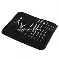 Kit d'outils professionnel pour extensions capillaires de qualité supérieure avec pinces à clipser, pinces de sectionnement, fil à tresser, ciseaux et crochet à boucle