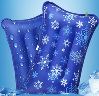 Coussin de glace réutilisable en billes de gel médical pour soulager les migraines, la fièvre et la douleur avec thérapie chaude/froide