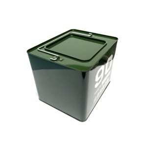 Square Metal <b>Tin</b> Can Emergency Food Storage <b>Tin</b> Compressed Biscuit Metal Container with Handle for Survival Food Reserve - Product Image 6