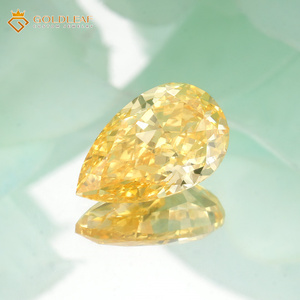 เพชรเหลืองทรงลูกแพร์เพาะเลี้ยงในห้องปฏิบัติการ Goldleaf IGI Certified ขนาด 1-3 กะรัต ระดับความสะอาด VVS VS เหมาะสำหรับทำเครื่องประดับ มีจำหน่ายราคาส่ง - Product Image 1