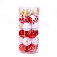 Décorations de Noël SHUANGYUAN, boules en plastique et PET mélangées, peintes à la main, ornements Bolas De Navidad
