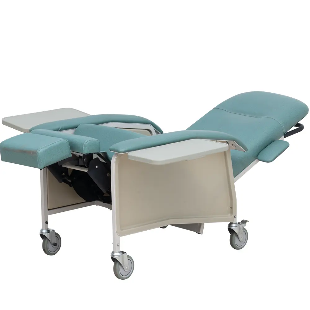 EU-MC510 Patient Clinic Hospital manual Adjustable Footrest Blood Infusion Transfusion hospital recliner chair bed