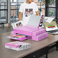 Eizoulyn multifunción compacto portátil Cmyk W Lc LM 2 cabeza pequeño escritorio X herramienta Hangzhou L8058 13x19 ropa Mini Dtf impresora