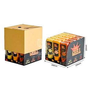 Caja de Exhibición PDQ Desprendible para Salsas Personalizadas, Caja de Cartón para Mostrador, Embalaje Listo para Exhibición en Estante - Product Image 6