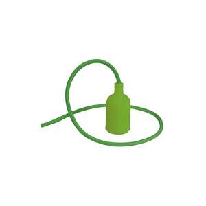 PORTALAMPOLLA COLGANTE DISEÑO Vellight CON CORDÓN DE TELA-VERDE - Product Image 2