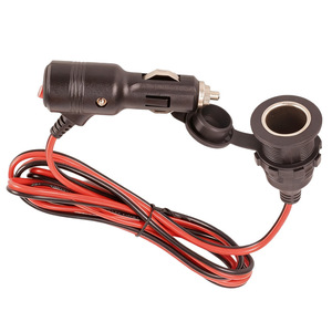 High-Power Car Cigarette Lighter Male <b>Plug</b> With Switch To Thread-Mounted Cigarette Lighter Female <b>Socket</b> With Fuse <b>Extension</b> Cab - Product Image 5