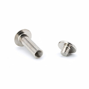 镀镍碳钢公母螺丝连接柱芝加哥螺丝铆钉公制用于皮带 - Product Image 5