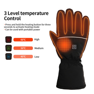 Deportes al aire libre Equitación Guantes de esquí A prueba de frío Mantenimiento del calor y a prueba de esquí Invierno a prueba de viento Guantes impermeables con calefacción USB - Product Image 2