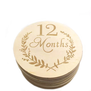 13 pezzi parola mensile taglio laser unilaterale pietra miliare del neonato per scattare foto del bambino - Product Image 5