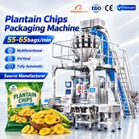 Machine d'emballage multifonctionnelle automatique VFFS (Vertical Form Fill Seal) pour chips de bananes plantains