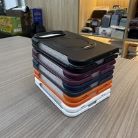 Étui rigide en tissu Techwoven avec support magnétique rotatif à 360° pour iPhone Duo d'Apple, compatible écrans perforés ou en verre – Usine IDEAL