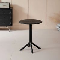Nouveau design table basse en plastique restaurant maison salle à manger ronde pp table table d'appoint