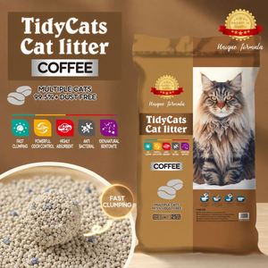 Arena para Gatos con Aroma a Café, Libre de Polvo, Bentonita de Sodio, Precio al por Mayor, Proveedor de Arena para Mascotas - Product Image 1