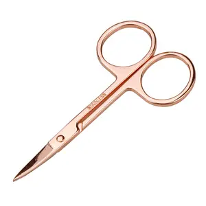 Chameleon Manicure Scissor For Nail Cuticle Curved Head Eyebrow Scissor Dead Skin Remover Professional Stainless Steel Nail Tool