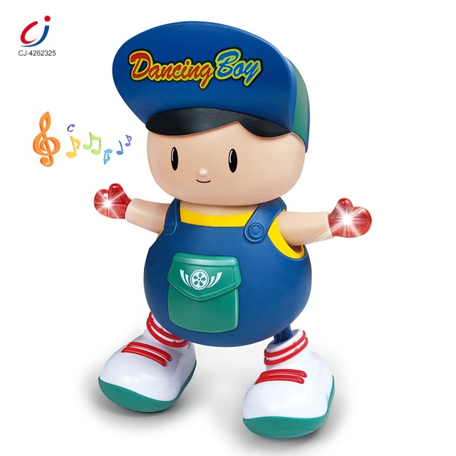 Chengji B/o Moving Shaking Lighting Music Cartoon Boy Doll Universal Dancing Dolls Electronic Walking Toys for Kids