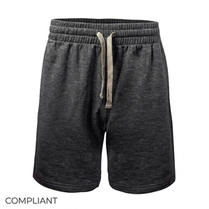 Pantalones Cortos Deportivos para Hombre, 100% Poliéster, Color Sólido, con Cordón, Cintura Media, Tejido Casual, de Secado Rápido - Product Image 1