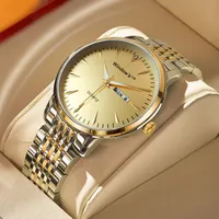 Windows New Casual Sport cronografo orologi da uomo cinturino in acciaio inossidabile orologio da polso quadrante grande puntatori luminosi orologi al quarzo