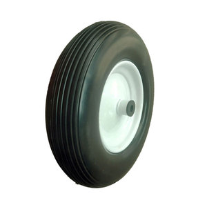 <span class=keywords><strong>Roue</strong></span> en mousse PU 3.50-4/3.50-8/4.00-8 avec roulement à billes, neuve, pour brouettes et industries de vente au détail - Product Image 3