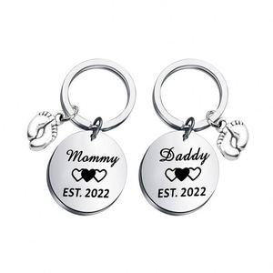 Customizable Metal Daddy Mommy <b>Key</b> <b>Chain</b> Gift Stainless Steel <b>Key</b> <b>Chain</b> Hanging Ornament - Product Image 1