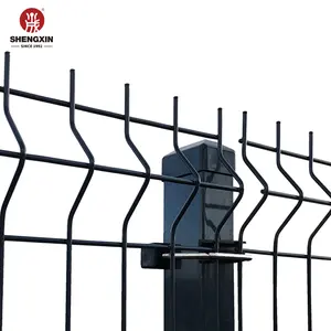 A buon mercato 3D recinto di filo 1.8X2.5 colore verde saldato rete metallica recinzione decorativa giardino 3D V forma di recinzione