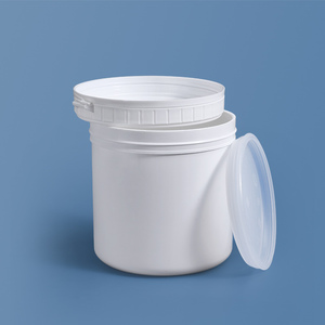 Vente chaude usine : Pots en plastique HDPE de 300 ml (10 oz) avec couvercle, qualité alimentaire, pour la conservation de sauces et poudres culinaires domestiques - Product Image 1