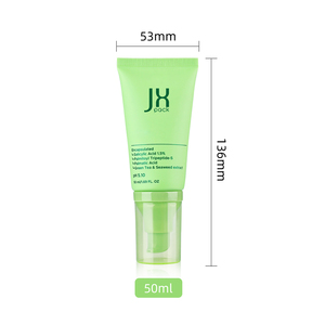 エアレスローションポンプ付きの詰め替え可能な空のプラスチックPEハンドクリームボディローションソフト化粧品包装チューブ - Product Image 6