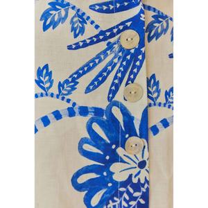 Nuevo Vestido Mini Floral Casual para Vacaciones, Diseño sin Tirantes, Espalda Descubierta, Escote Cruzado, Sexy - Product Image 1