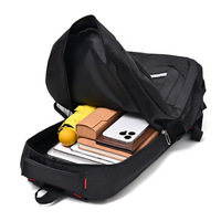 Sac à dos pour ordinateur portable avec logo personnalisé, résistant à l'eau, sac à dos d'usine pour ordinateur, design avec bande réfléchissante, léger