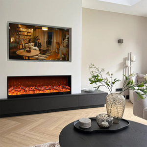 Chimenea Eléctrica Decorativa <span class=keywords><strong>de</strong></span> 30 Pulgadas <span class=keywords><strong>con</strong></span> Control Remoto en Inglés para Uso en Hoteles, Chimenea Eléctrica <span class=keywords><strong>con</strong></span> Llama LED y Enchufe - Product Image 4