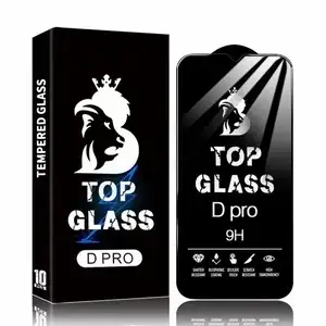 هاتف محمول 0.4mm OG TOP زجاج Dpro شريط حماية زجاجي مخفف لهاتف أيفون 14 بلس 13 12 11 15 برو ماكس 16 حامي للشاشة