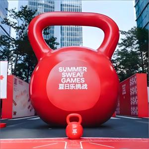 ประติมากรรมรูปทรงเคทเทิลเบลขนาดใหญ่พิเศษทำจากไฟเบอร์กลาส ของตกแต่งฟิตเนสขนาดยักษ์ รูปปั้นตกแต่งธีมฟิตเนสเชิงพาณิชย์ - Product Image 4