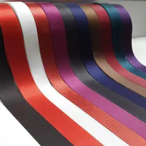 Custom printed jacquard print polyester nylon webbing recycled PP webbing woven fishbone waterproof for belt strap ribbon